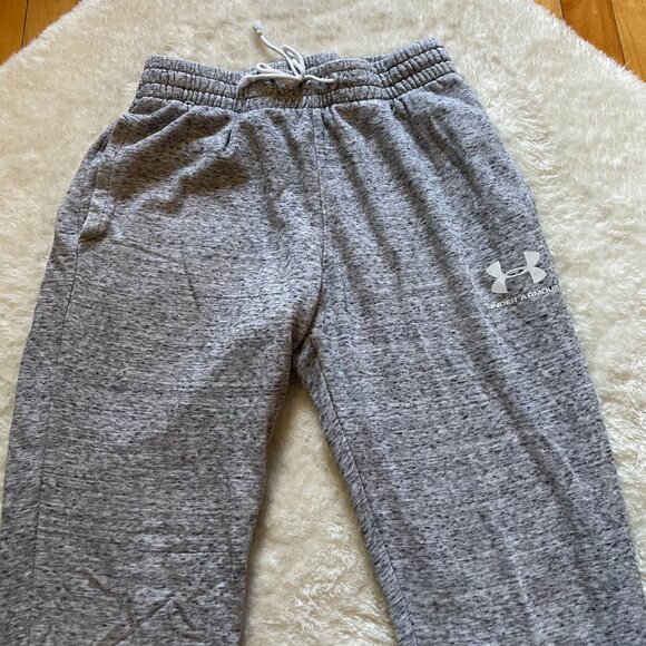 Men’s Under Armour jogger sweatpants, grey, size Large - Picture 1 of 4